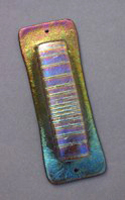 Iridescent Kiln-formed Glass Mezuzah